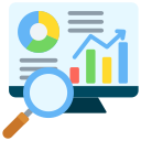 Аналіз Символ аналізу - лупа та аналітичні графіки.